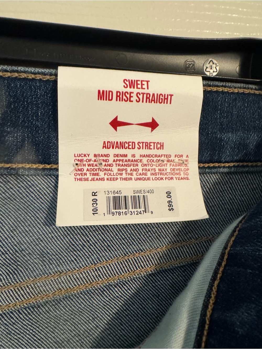Lucky Brand Women's Medium Blue Straight Leg Jeans - Picture 5 of 7